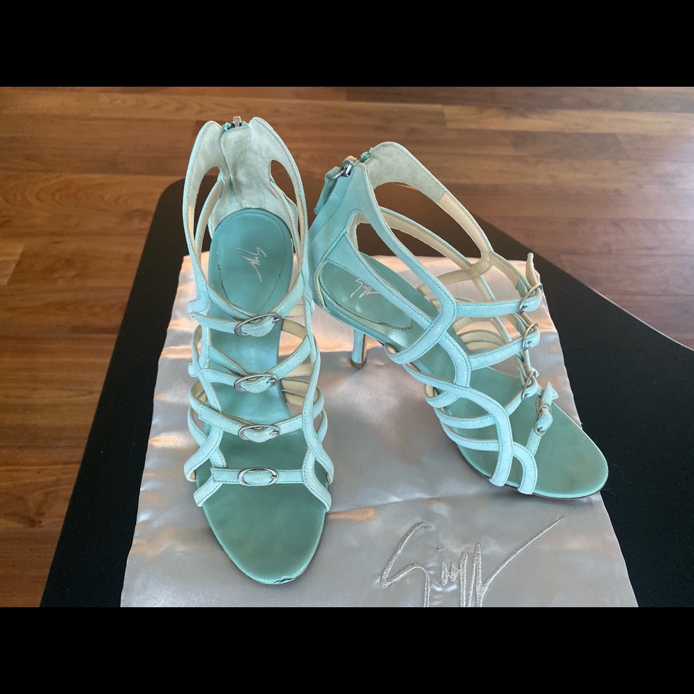 Giuseppe Leather Sandal Pump Shoes